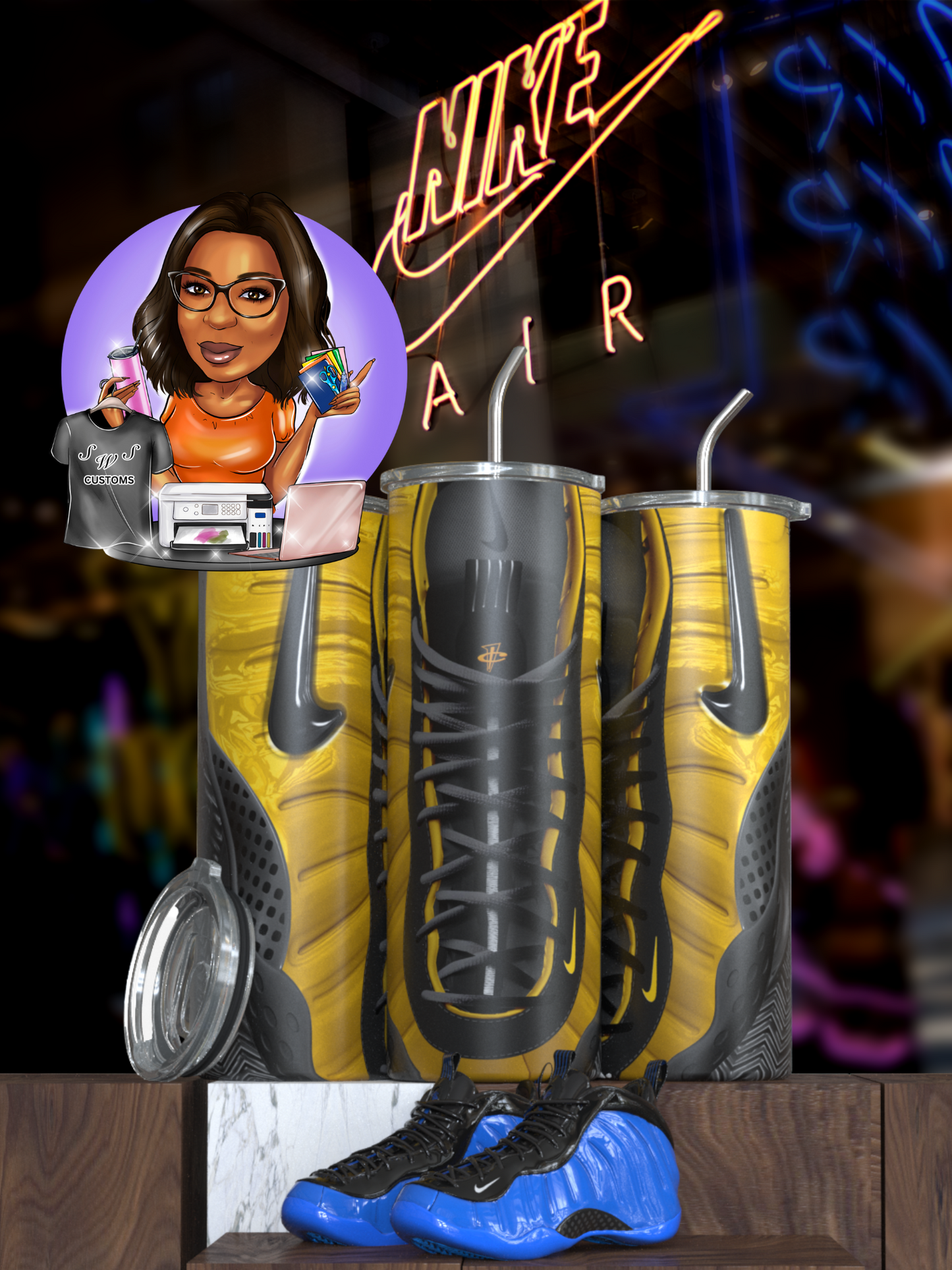 foam inspired tumblers