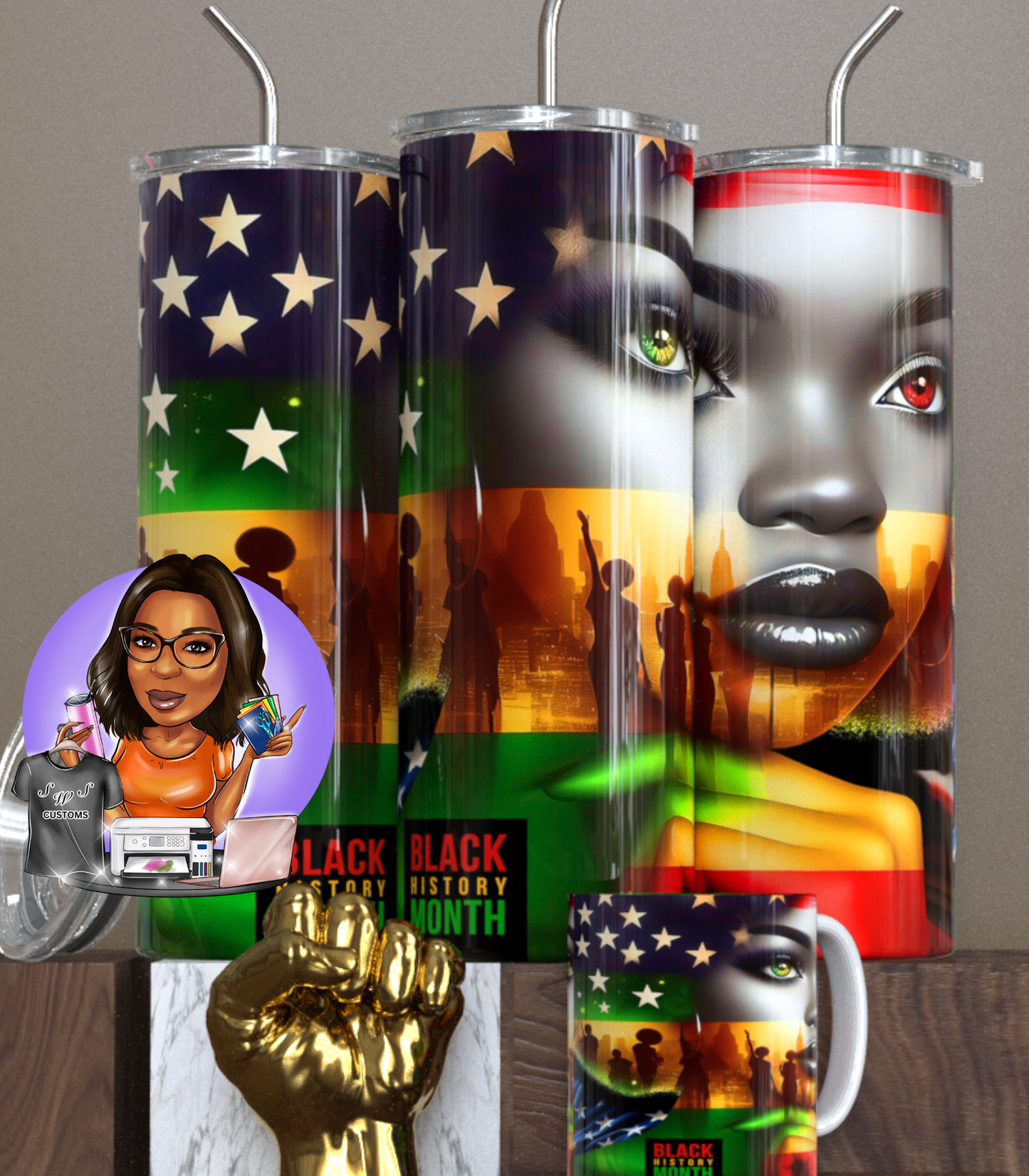 Black History Month drinkware