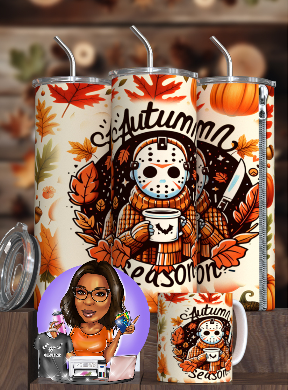 Halloween Autumn Season Tumbler