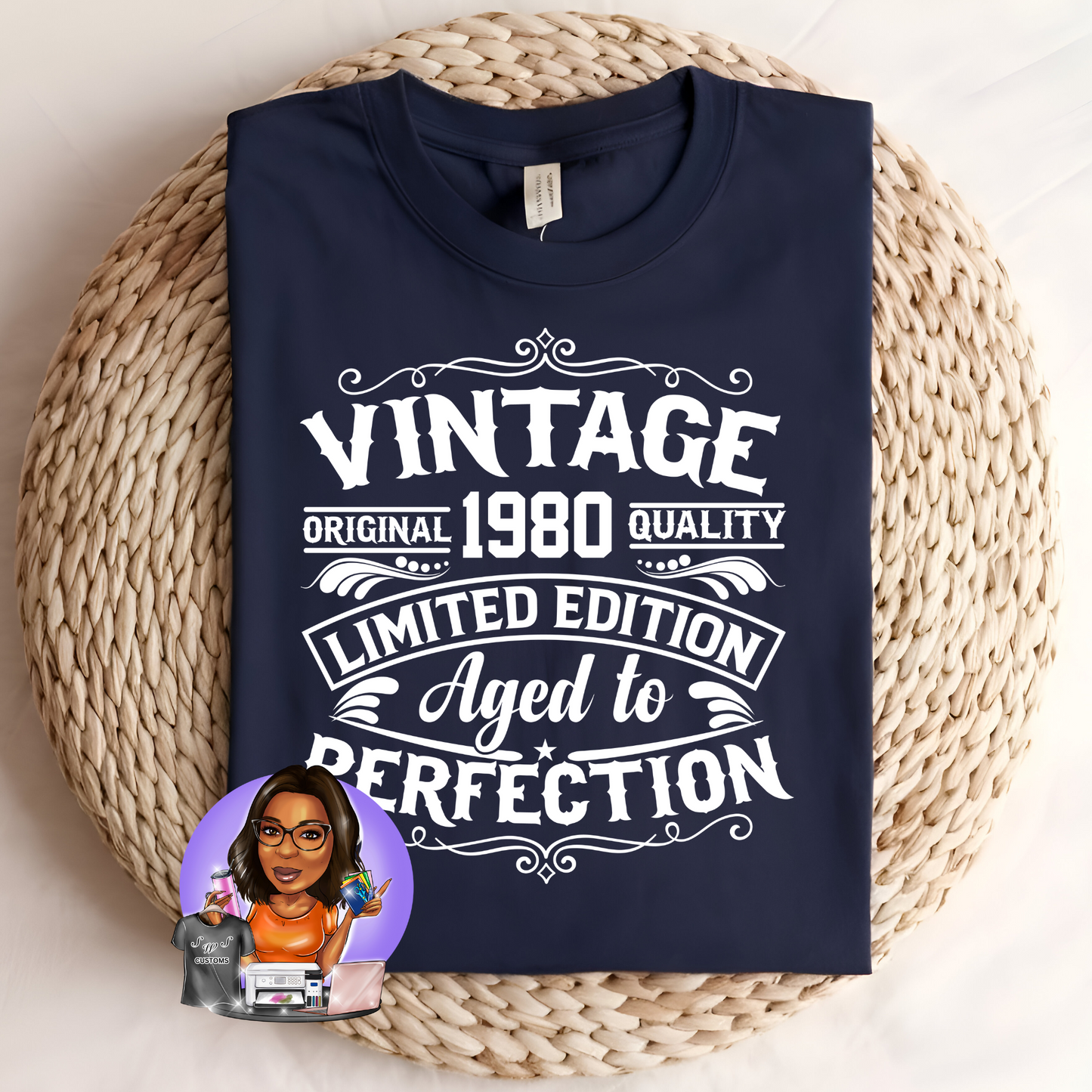 Vintage Limited Edition Aged to perfection Apparel 1976-1980