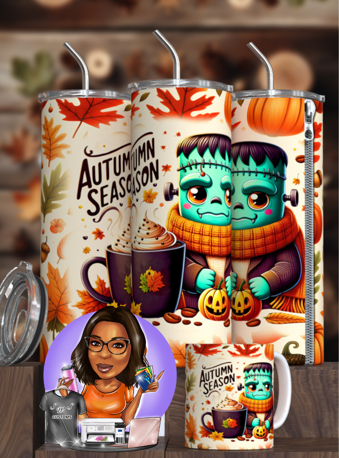 Halloween Autumn Season Tumbler