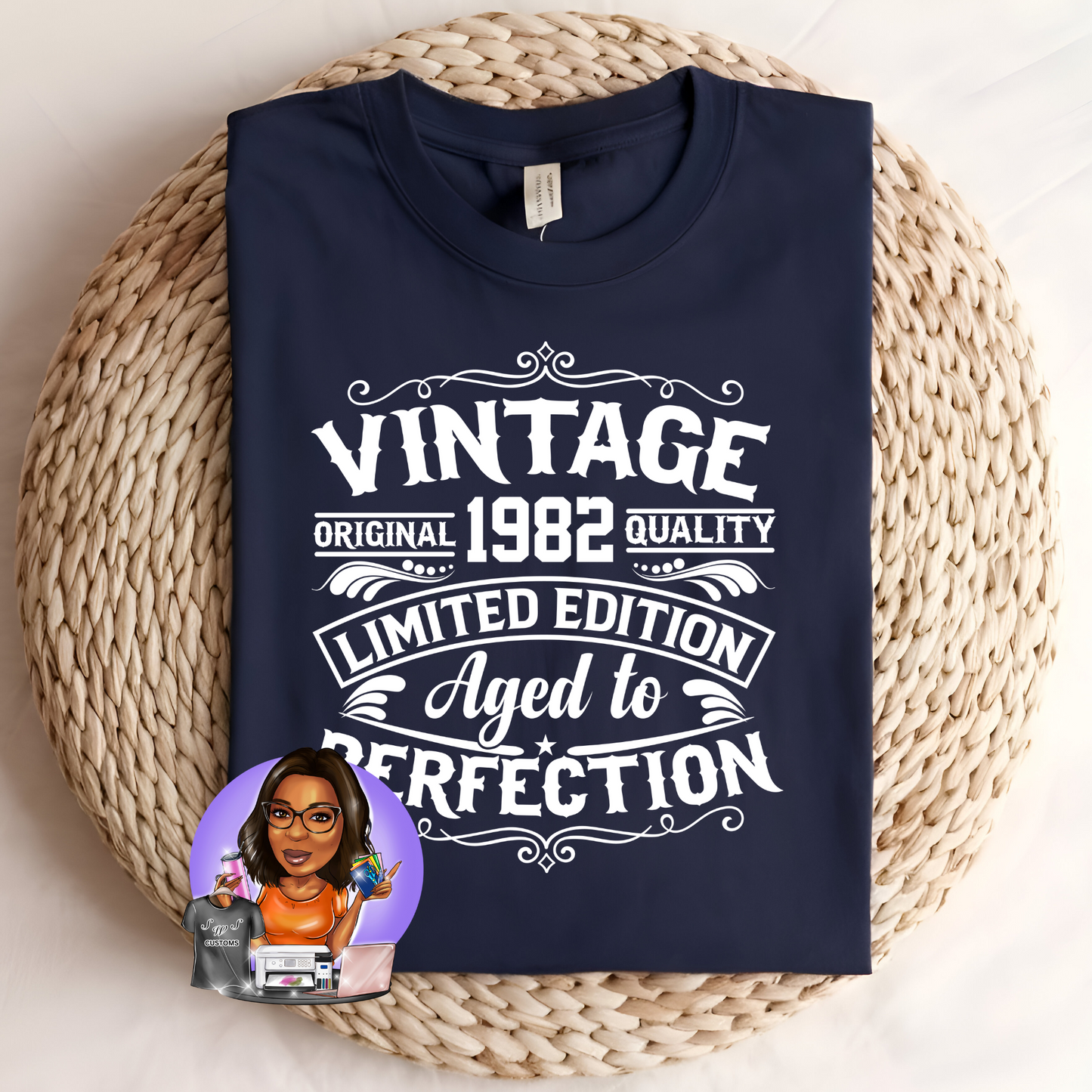 Vintage Limited Edition Aged to perfection Apparel 1981-1985