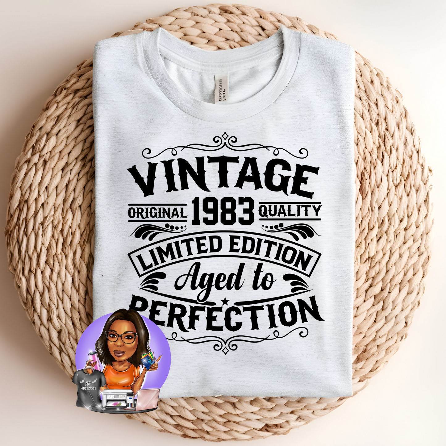 Vintage Limited Edition Aged to perfection Apparel 1981-1985