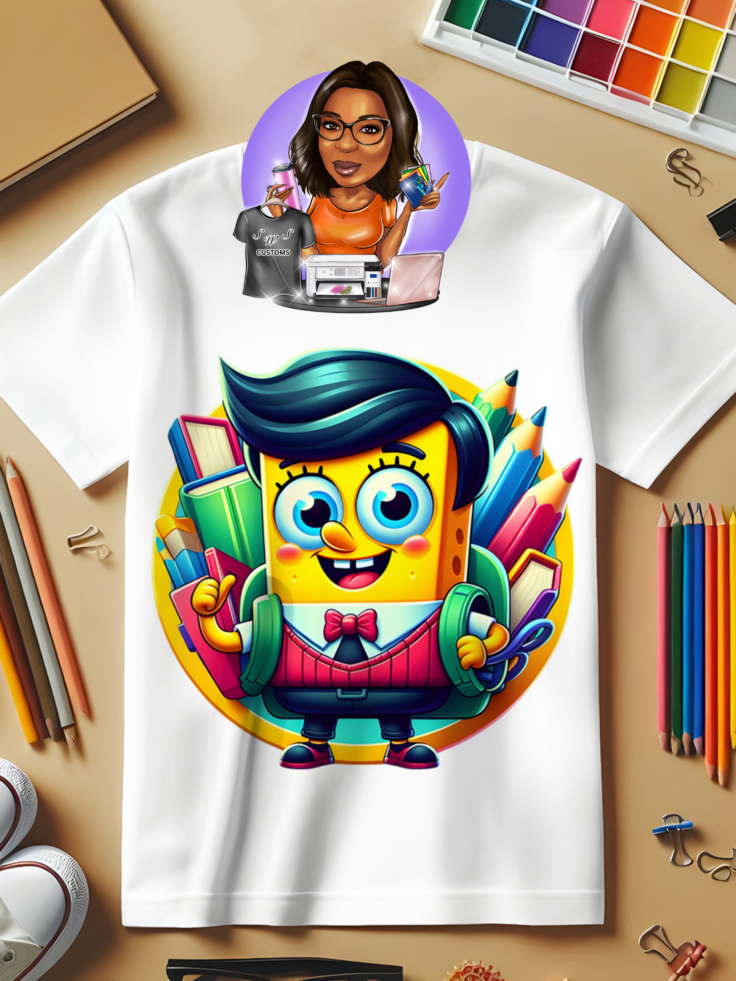 Sponge Bob Back to School Tees