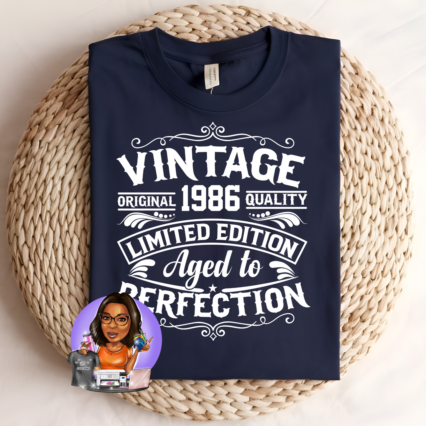 Vintage Limited Edition Aged to perfection Apparel 1986-1990