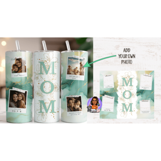 MOM Photo Marble Tumbler