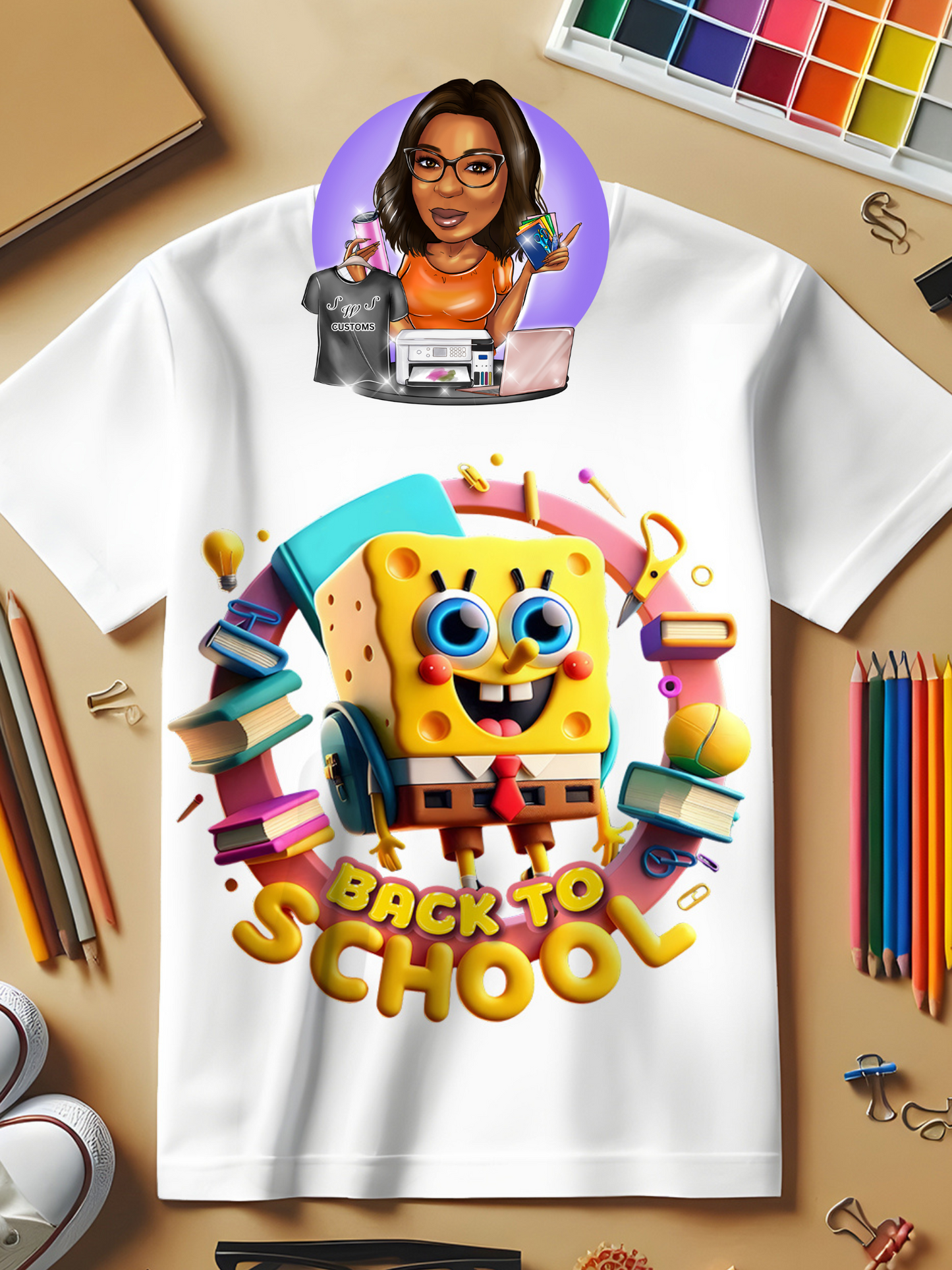 Sponge Bob Back to School Tees