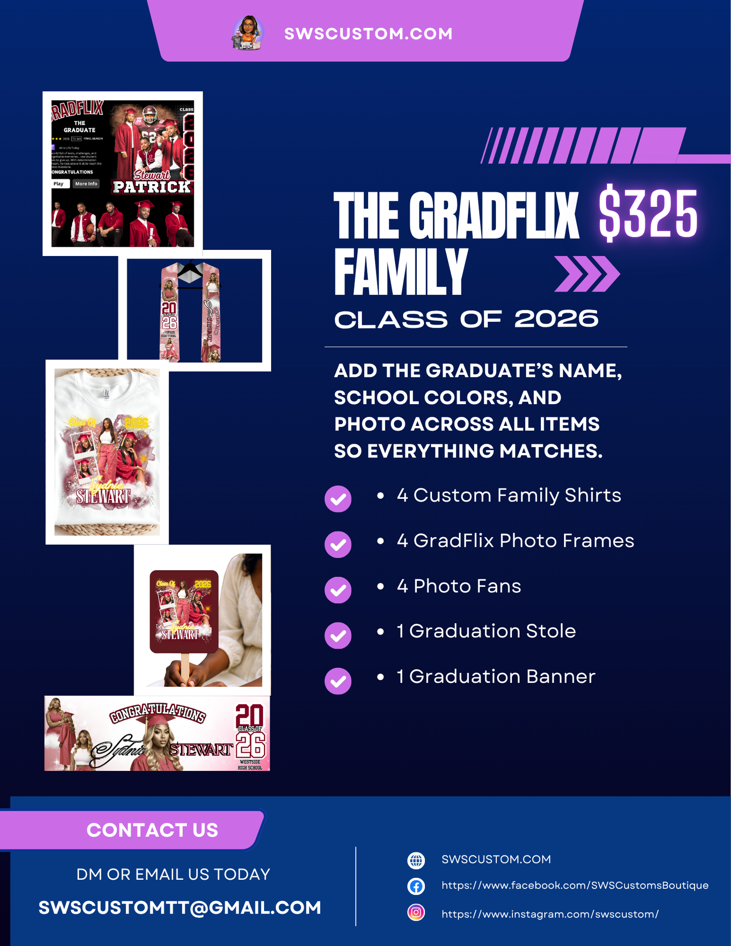 🎬 GradFlix Family Bundle – Class of 2026