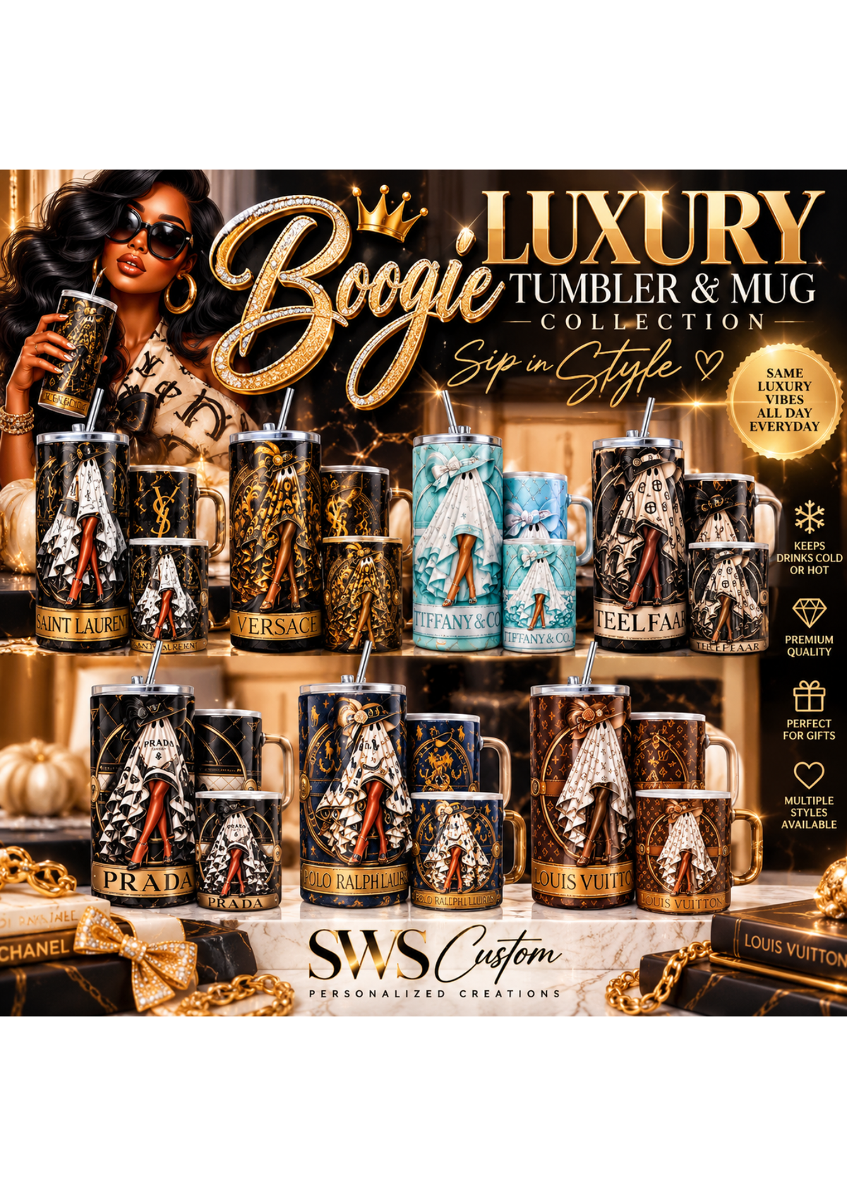 BOOgie Luxury Tumbler & Mug collection