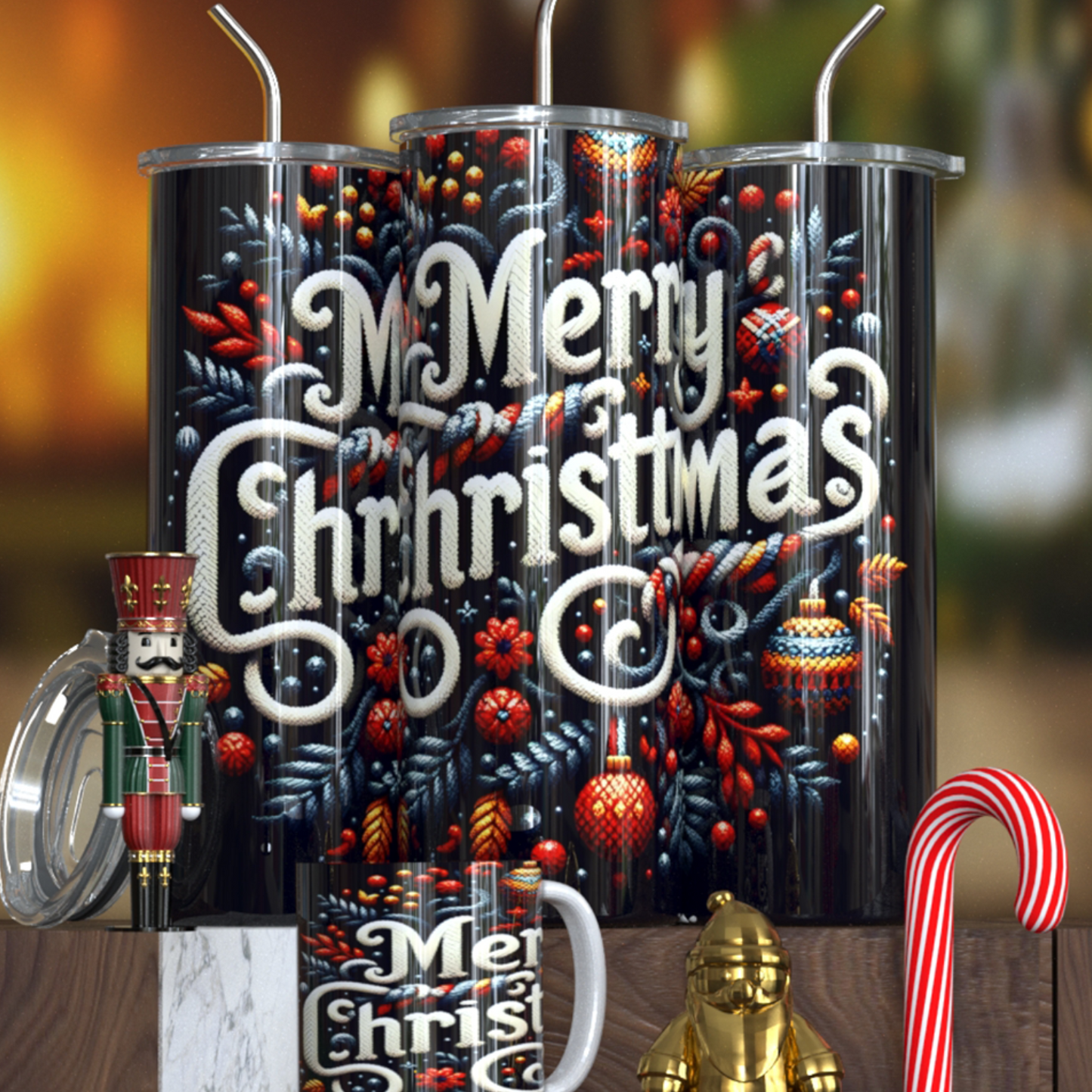 Merry Christmas Drinkware