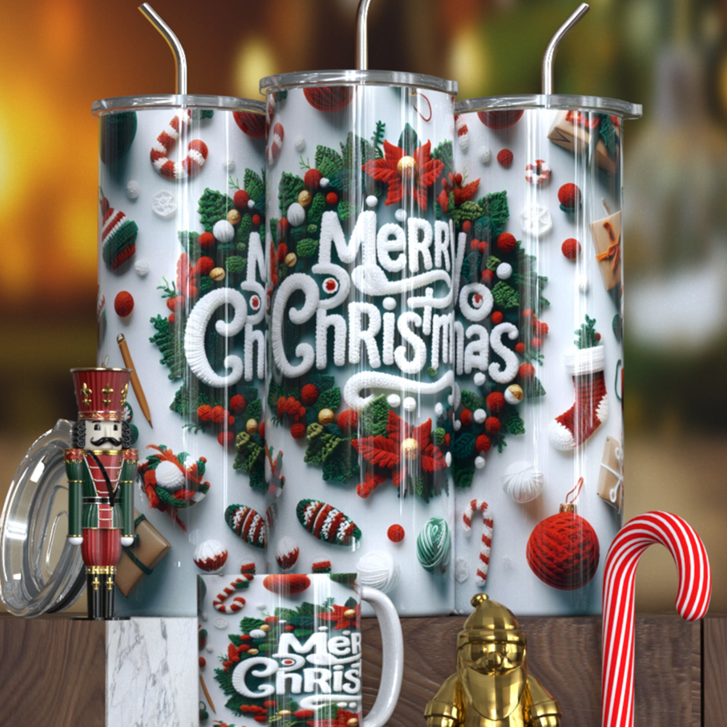 Merry Christmas Drinkware