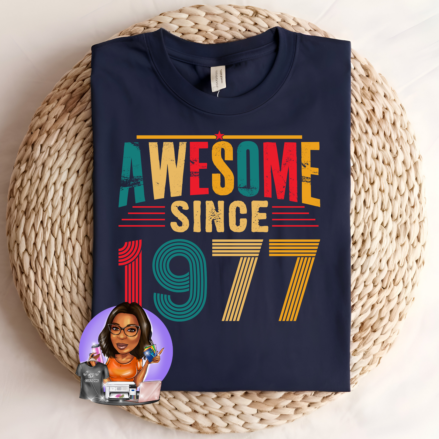 Awesome since ... birth year Tee 1975-1979