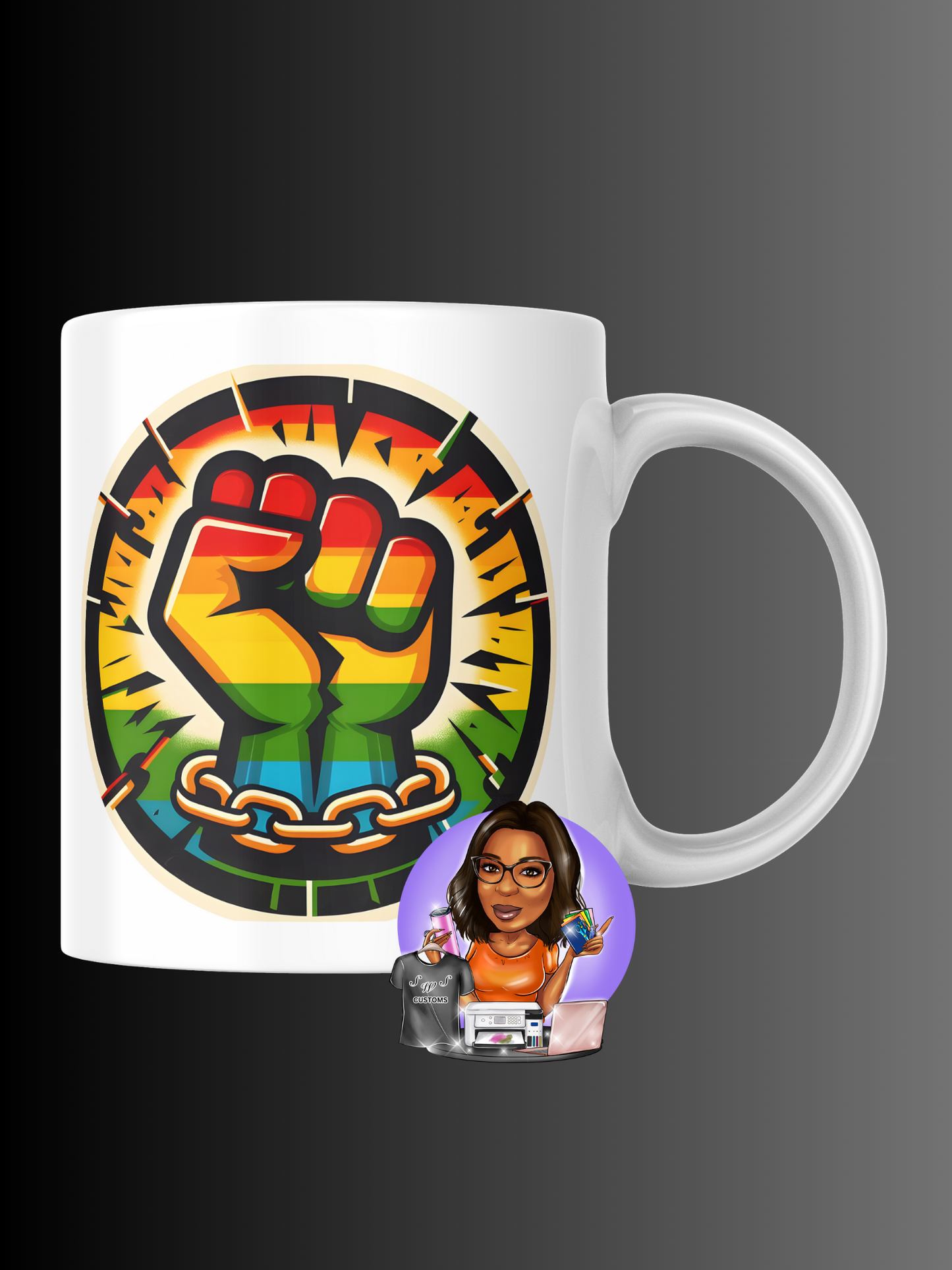 Juneteenth Fist Tumbler/Mug