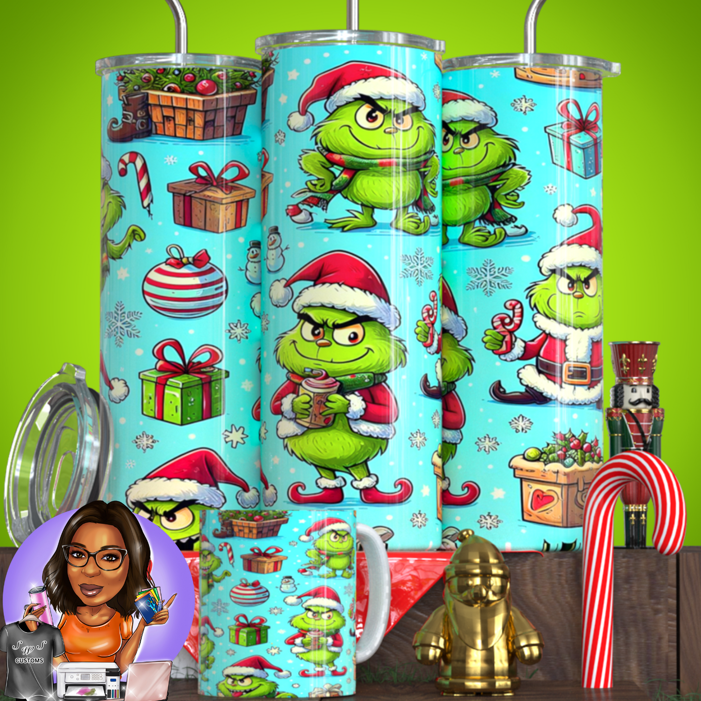 Baby Grinch Drinkware