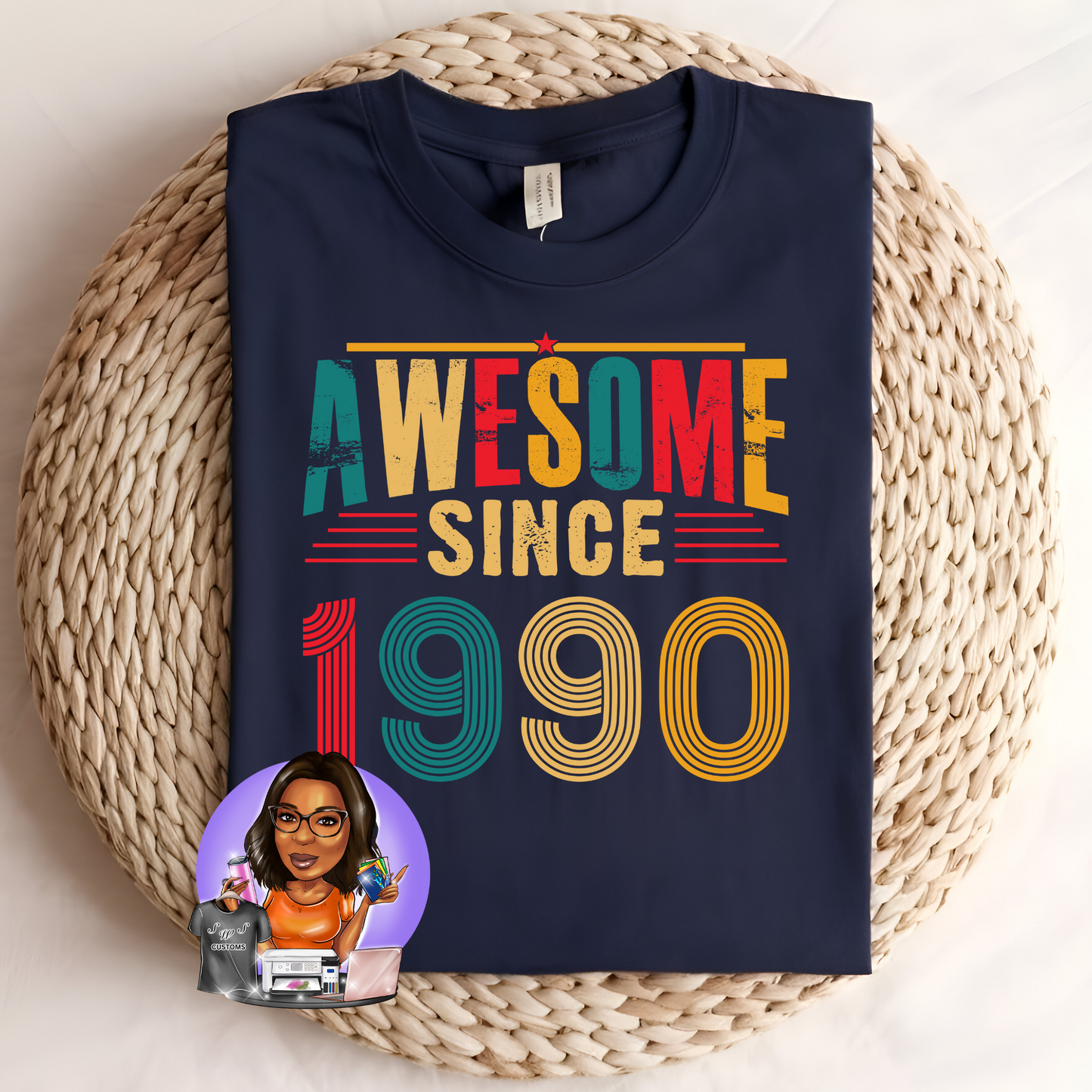 Awesome since ... birth year Tee 1990-1994