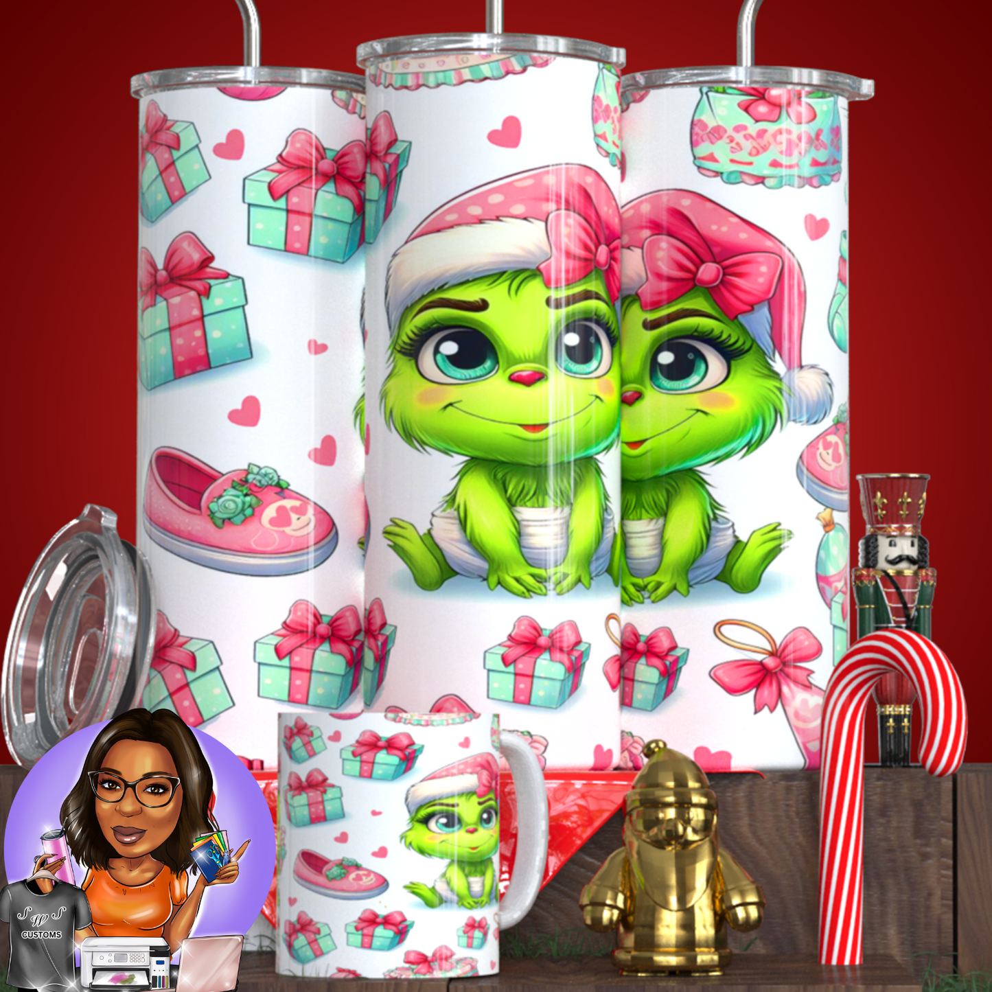 Baby Grinch Drinkware