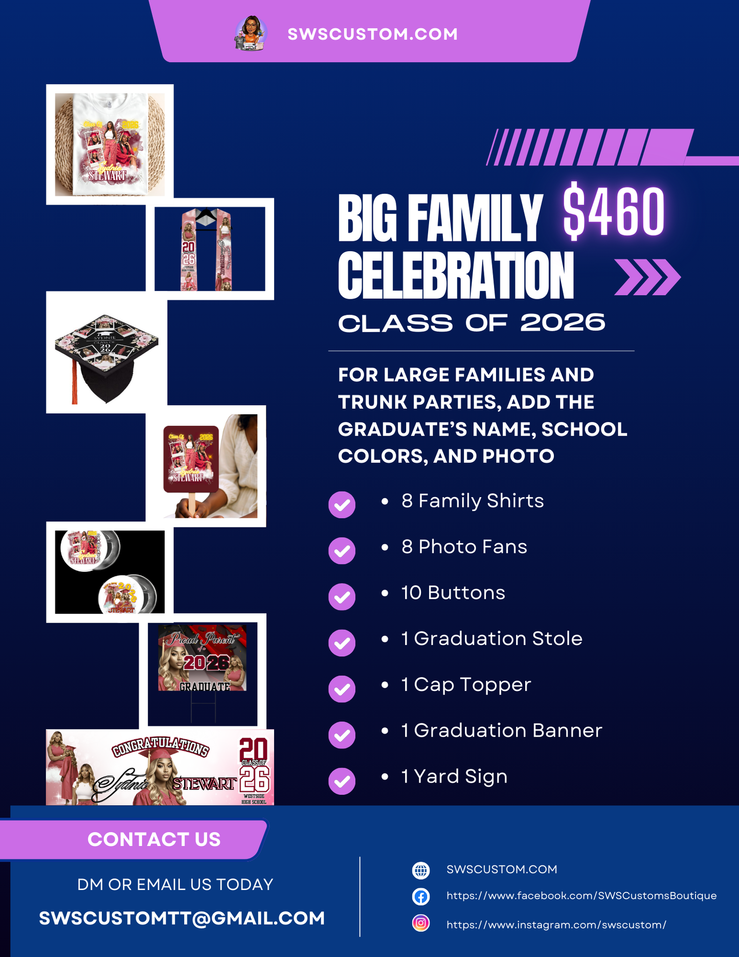 🎓 Big Family Celebration Bundle – Class of 2026