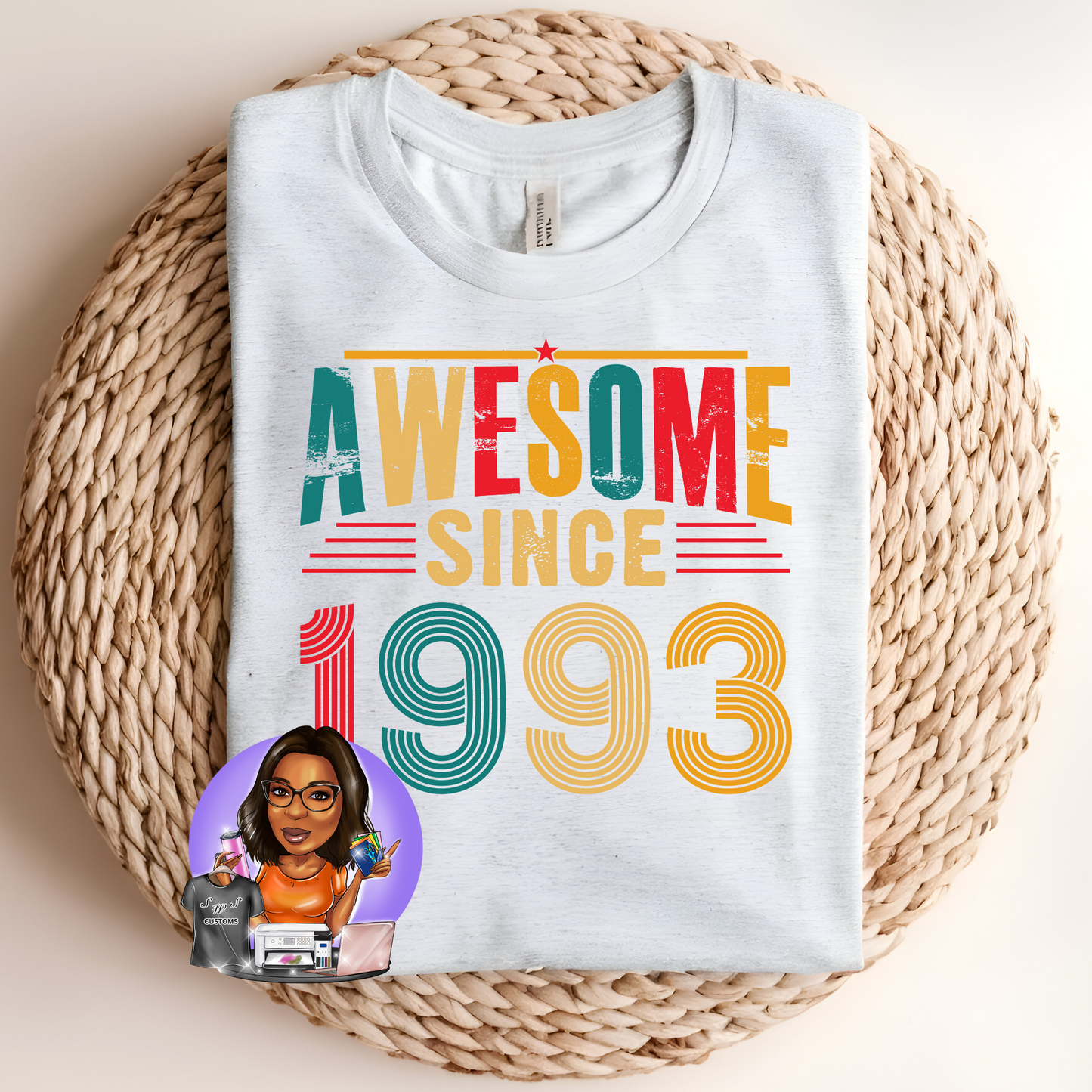 Awesome since ... birth year Tee 1990-1994