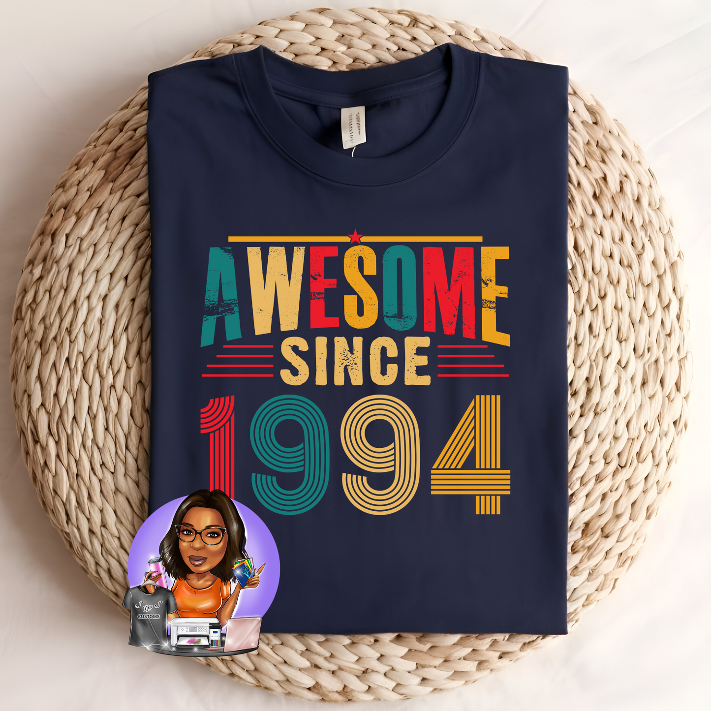 Awesome since ... birth year Tee 1990-1994