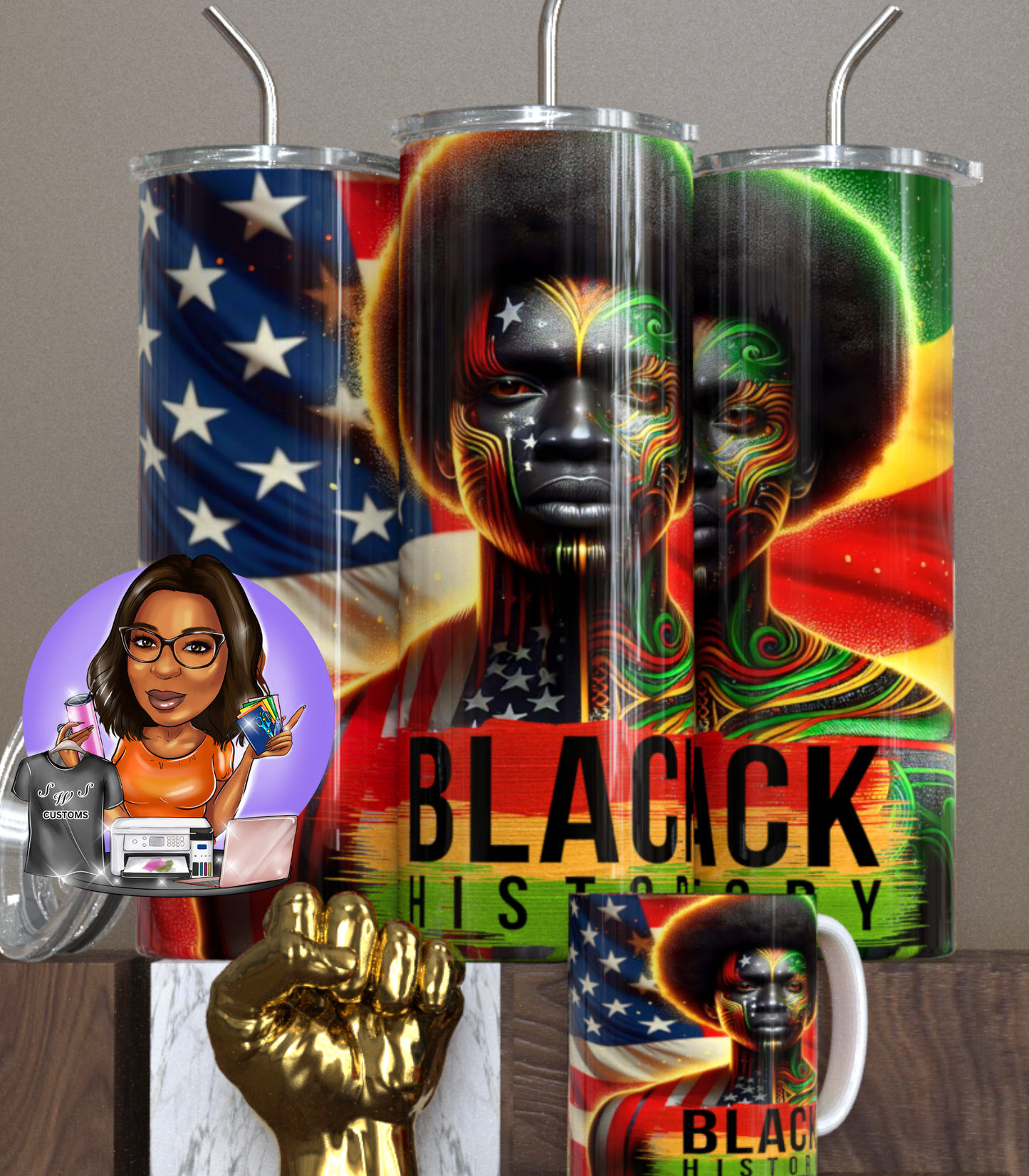 Black History Month drinkware