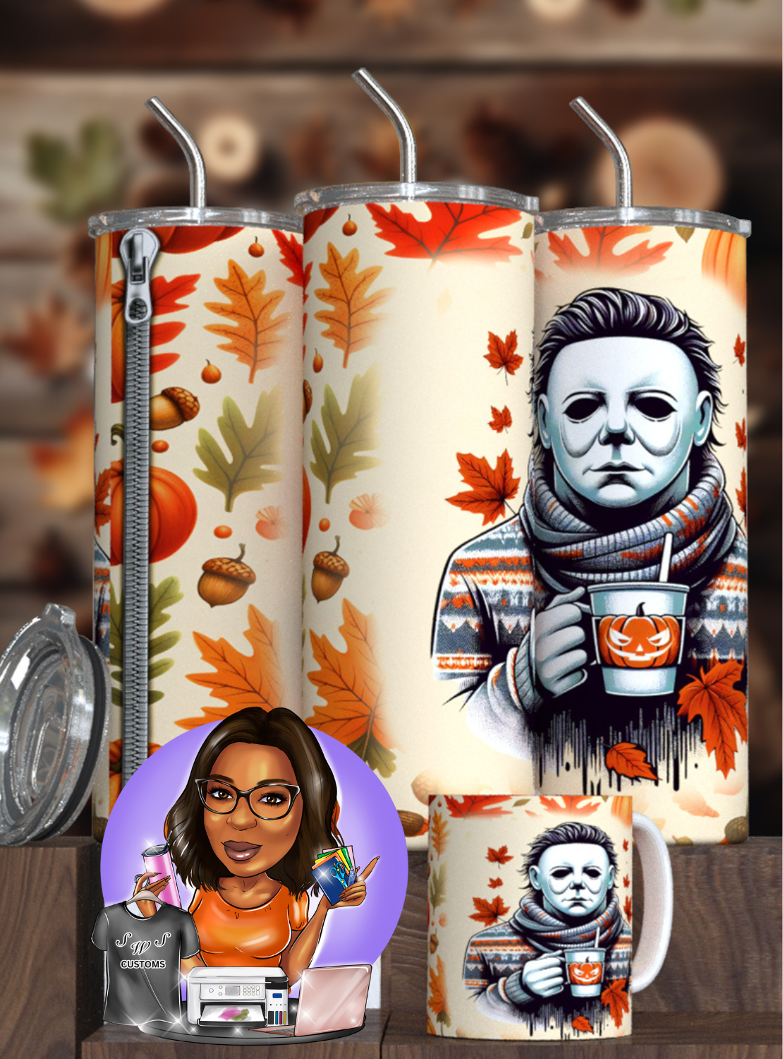 Halloween Autumn Season Tumbler