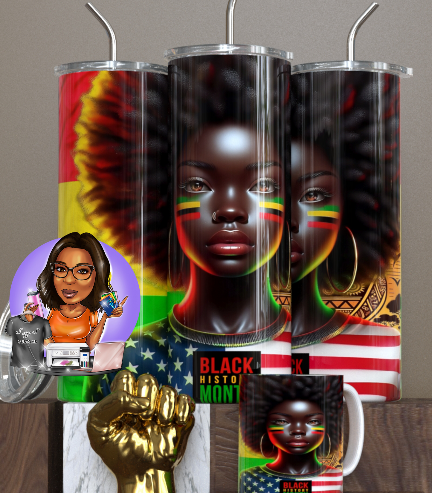 Black History Month drinkware