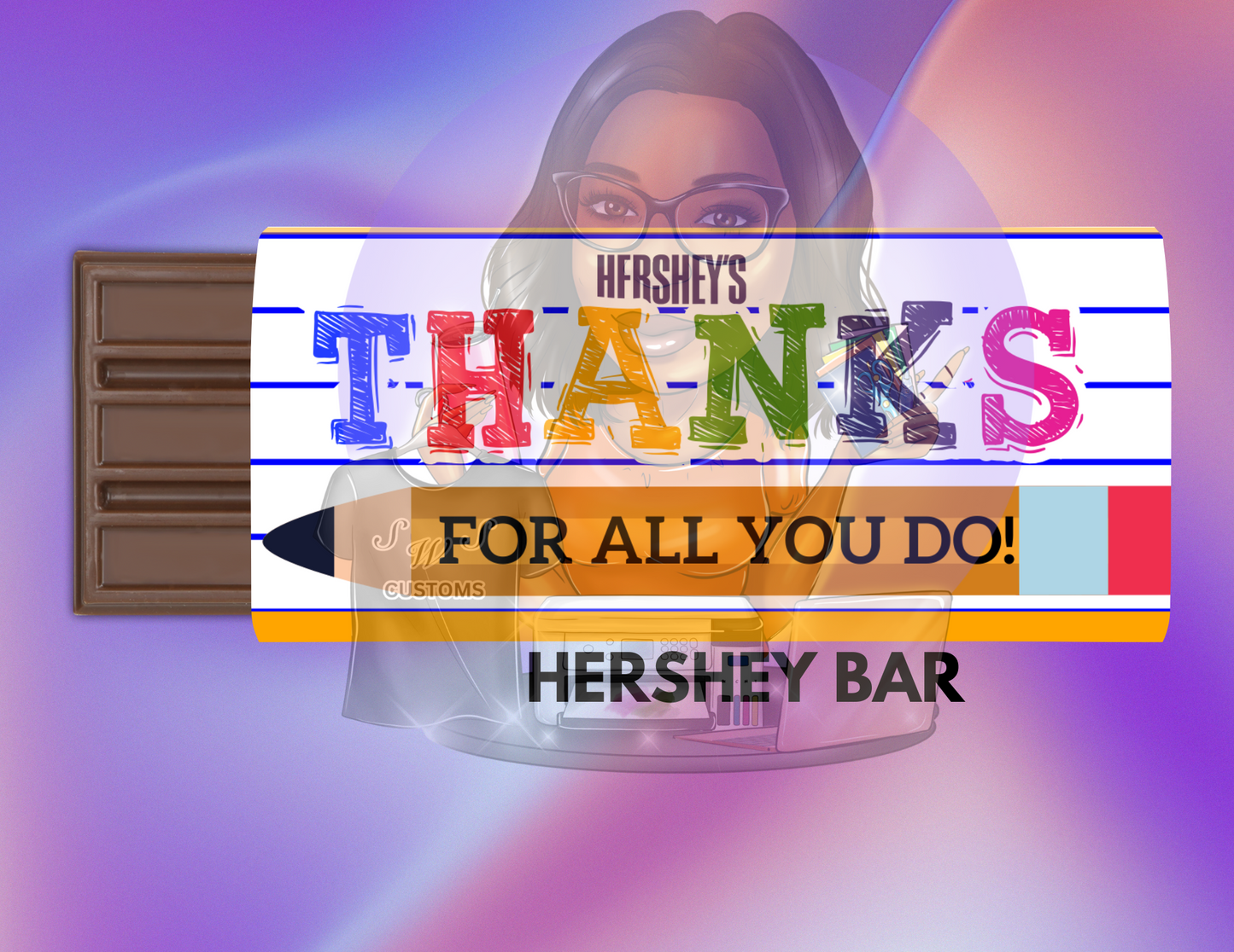 SWS Back to School Hershey Bar Editable Canva Template