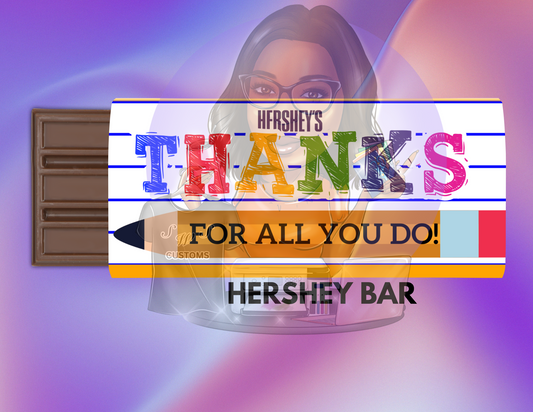 SWS Back to School Hershey Bar Editable Canva Template