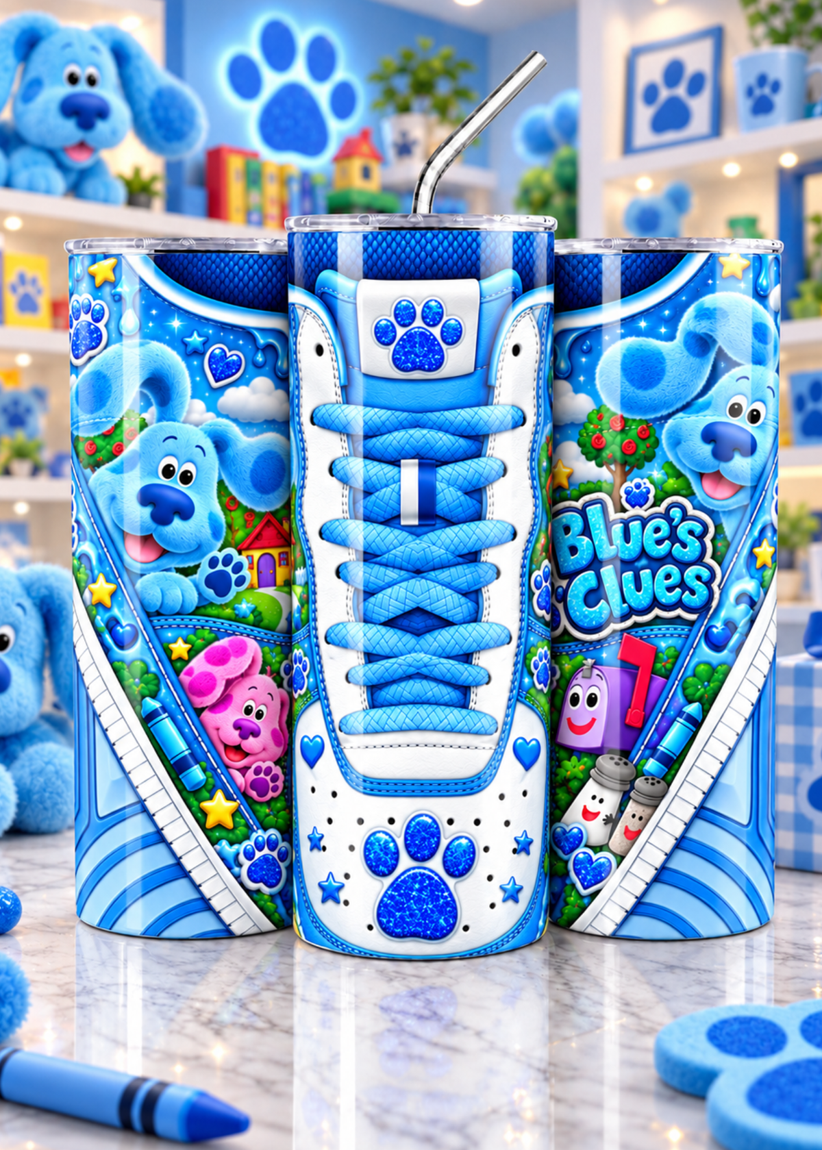 Blue Puppy Adventure Tumbler Collection