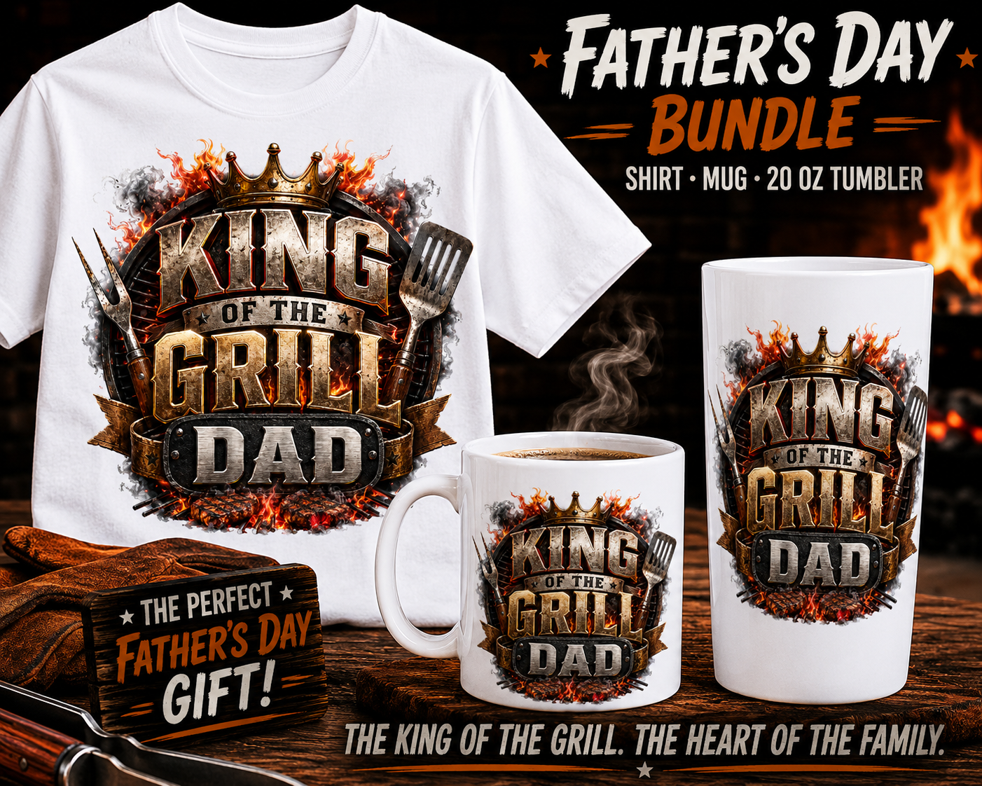 King of the Grill Dad Father’s Day Bundle