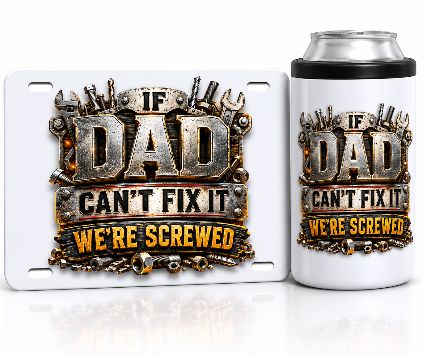 Because if Dad can’t fix it… WE’RE SCREWED! 😅🔥
