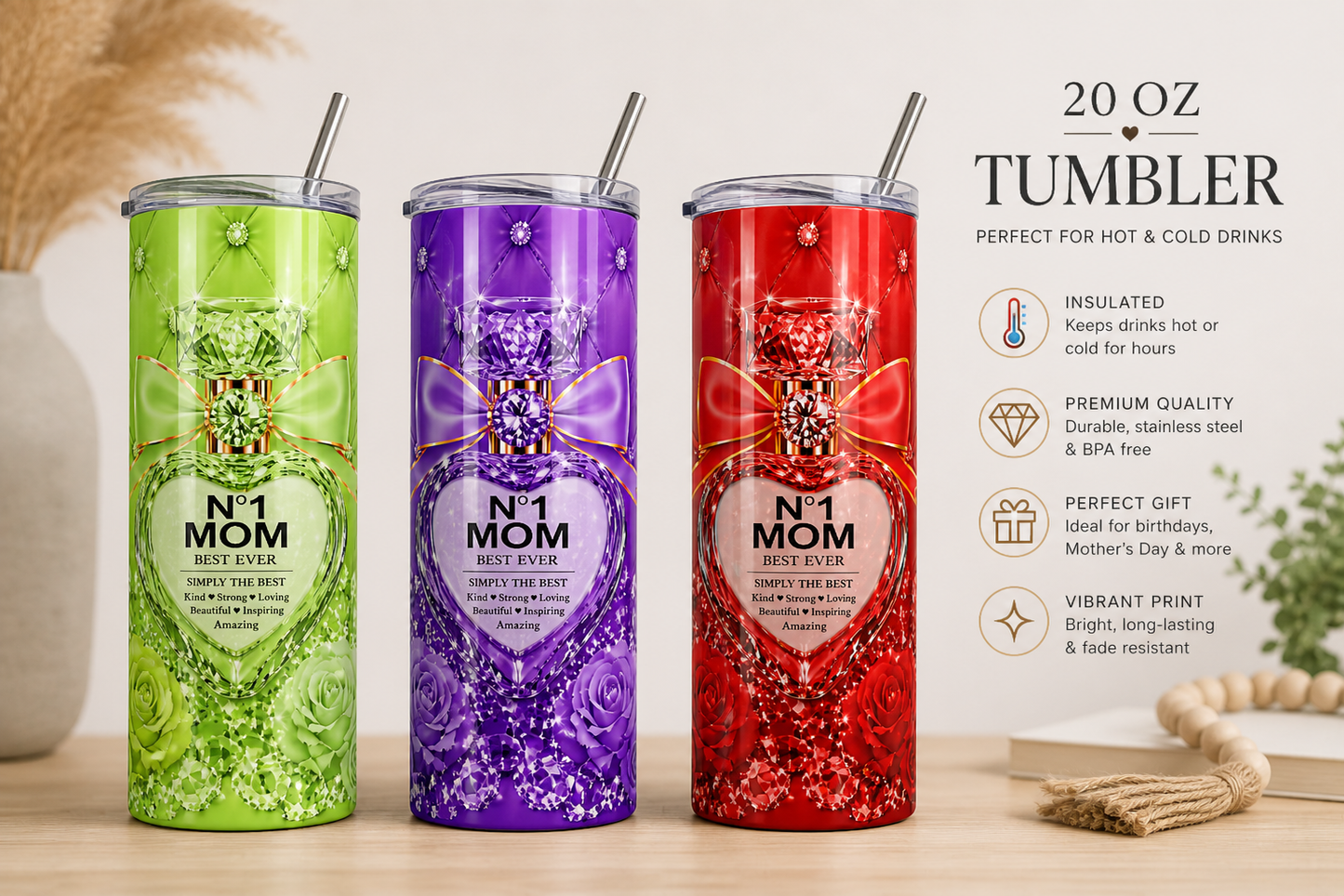 No.1 Mom Custom Mug – Pick Mom’s Vibe (8 Color Options) | Perfect Mother’s Day Gift