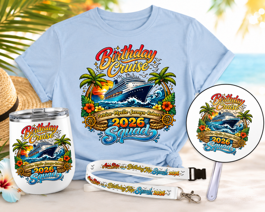 Blue Birthday Cruise Squad Bundle