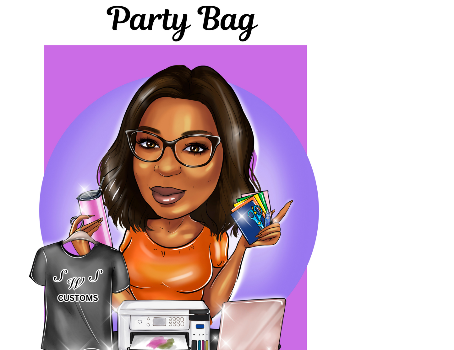 Editable Party Bag Canva Template