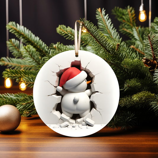 3D SNOWMAN ORNAMENTS