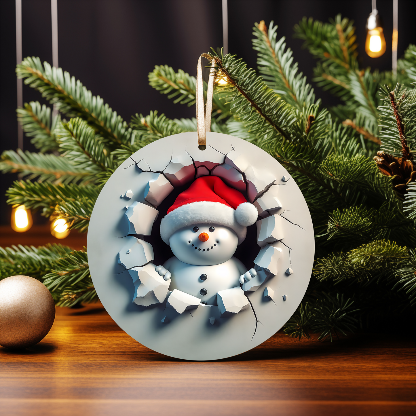 3D SNOWMAN ORNAMENTS