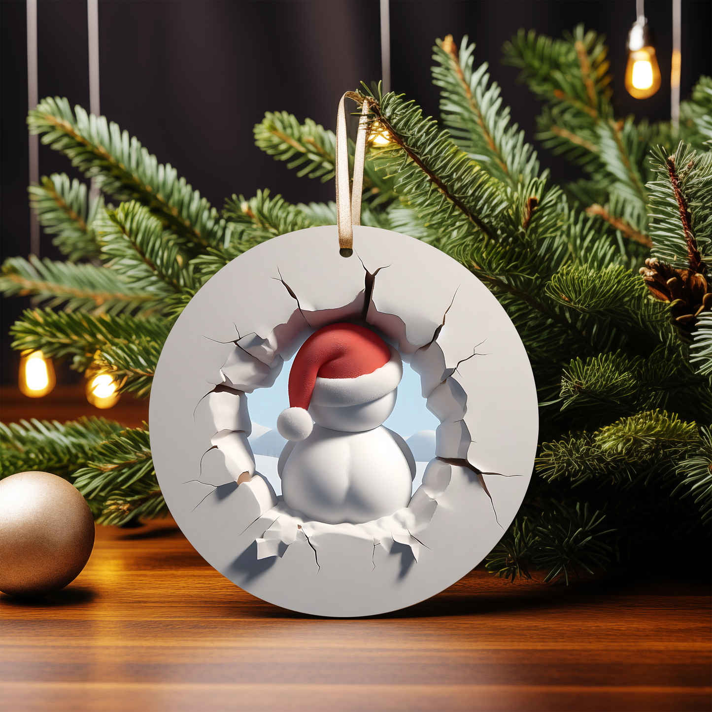 3D SNOWMAN ORNAMENTS