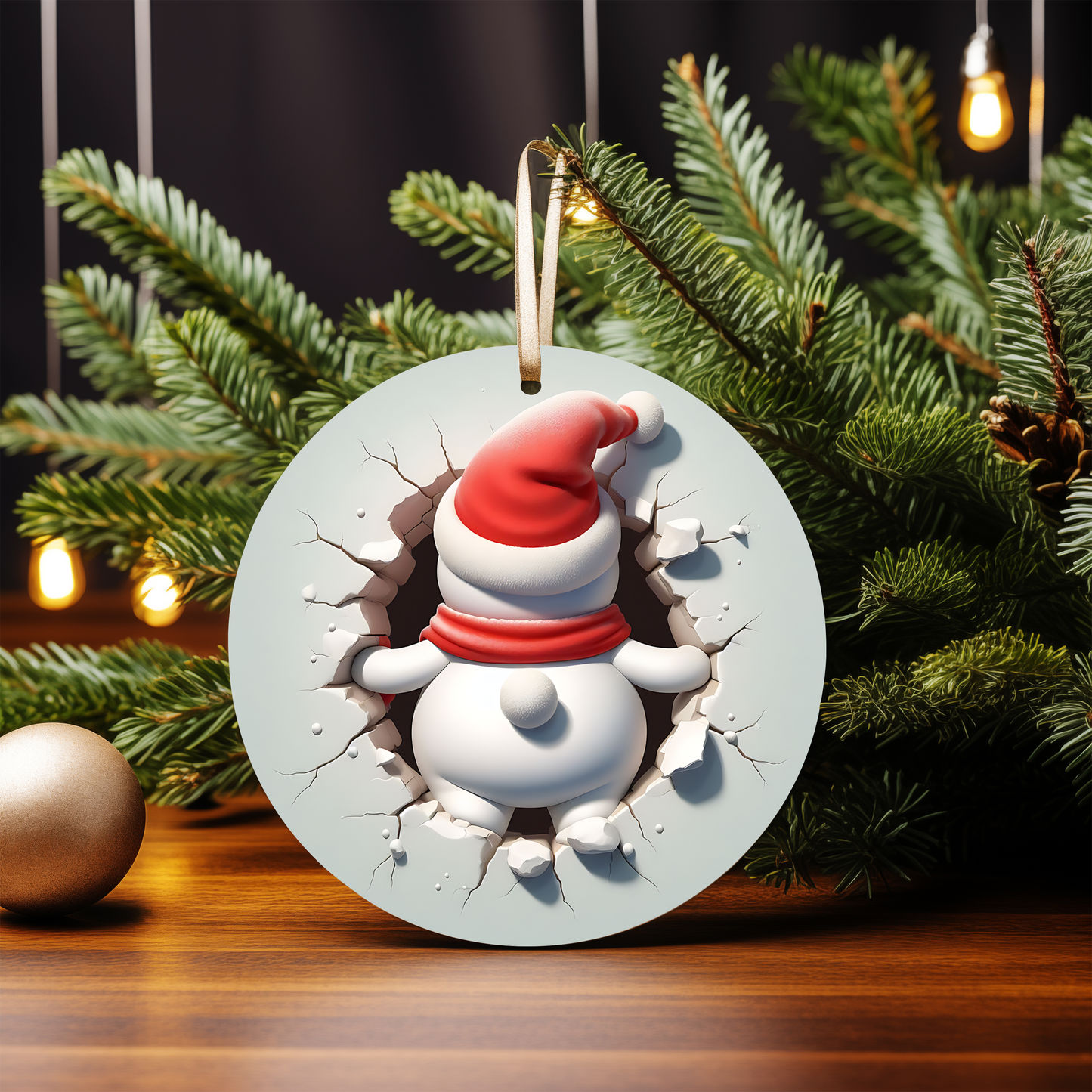 3D SNOWMAN ORNAMENTS