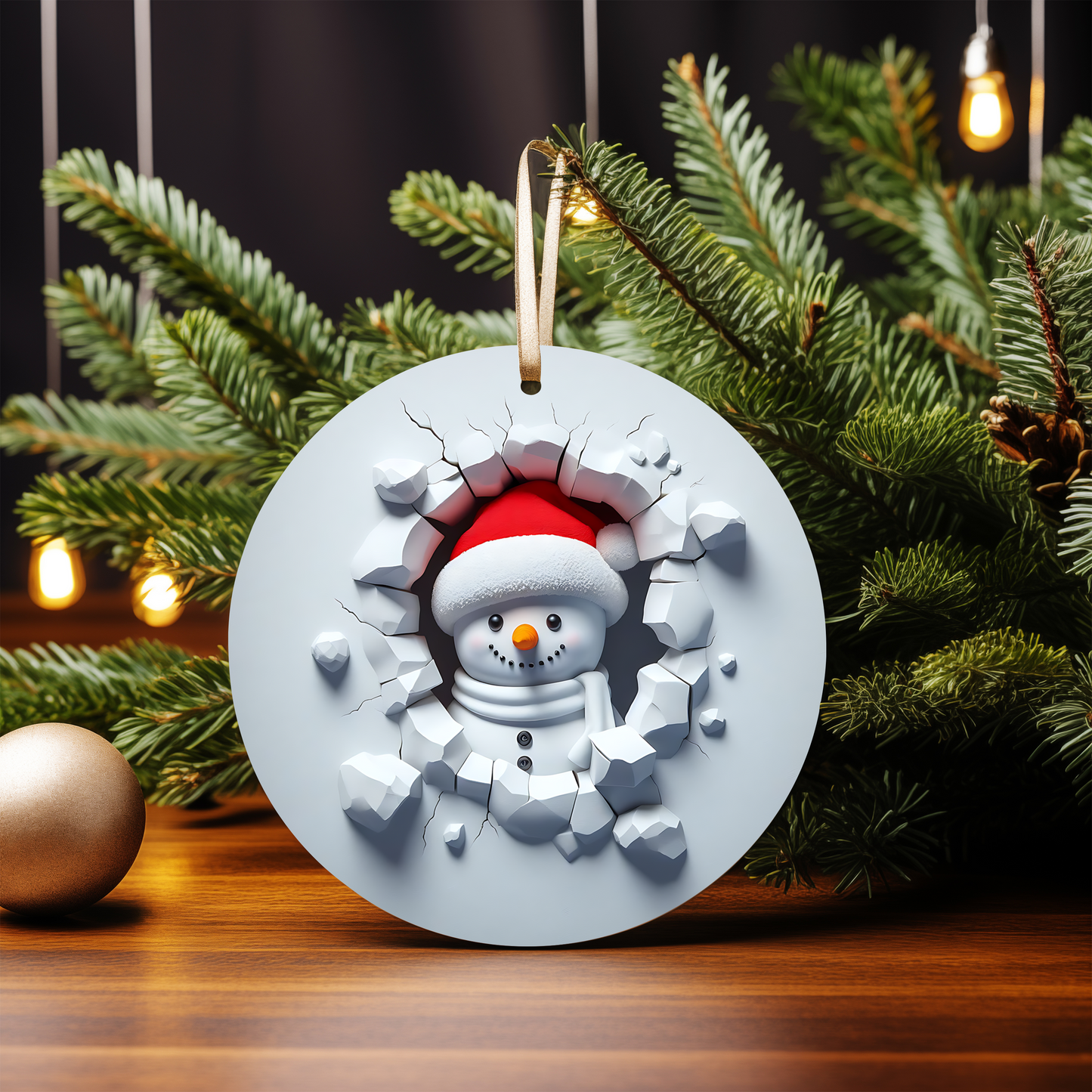 3D SNOWMAN ORNAMENTS