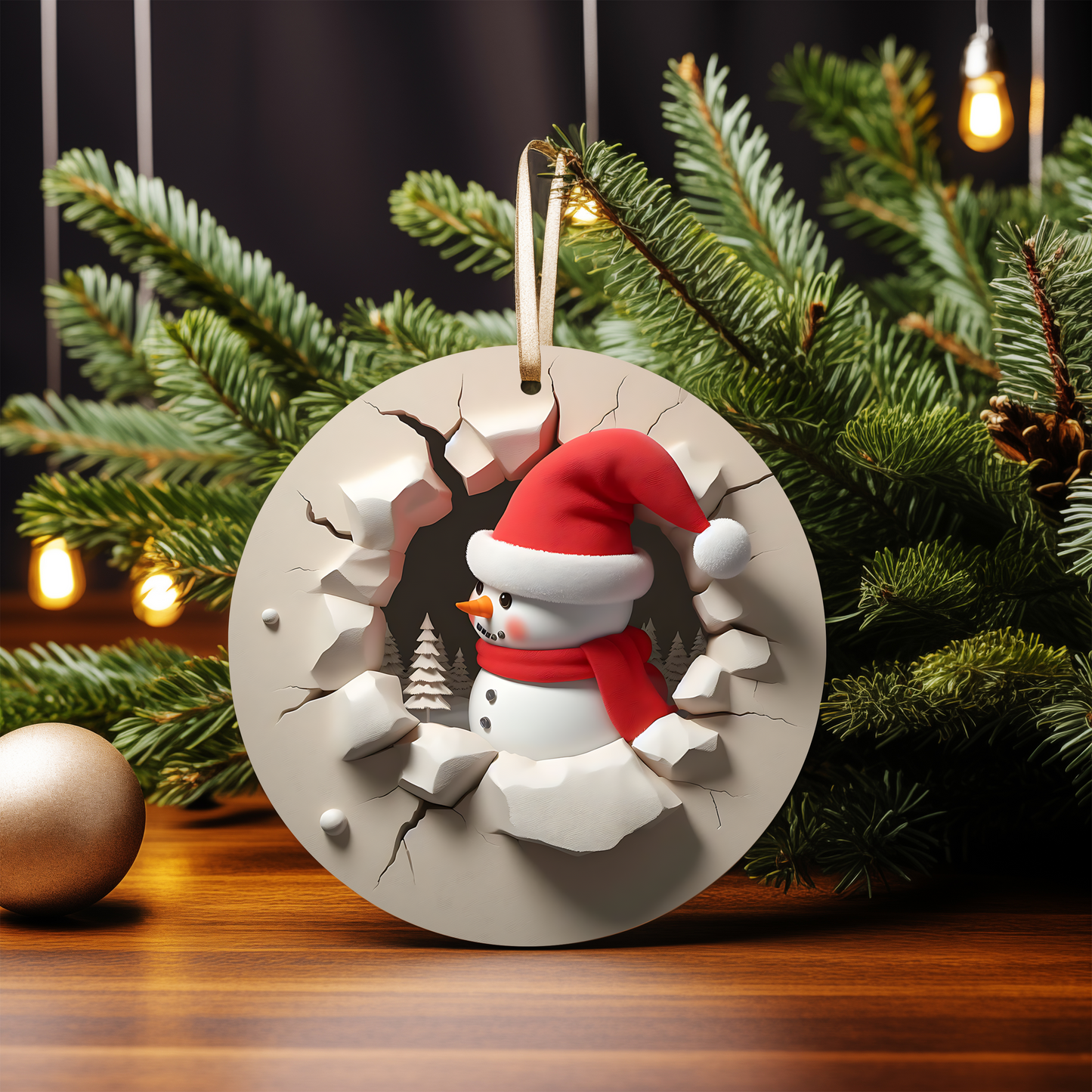 3D SNOWMAN ORNAMENTS