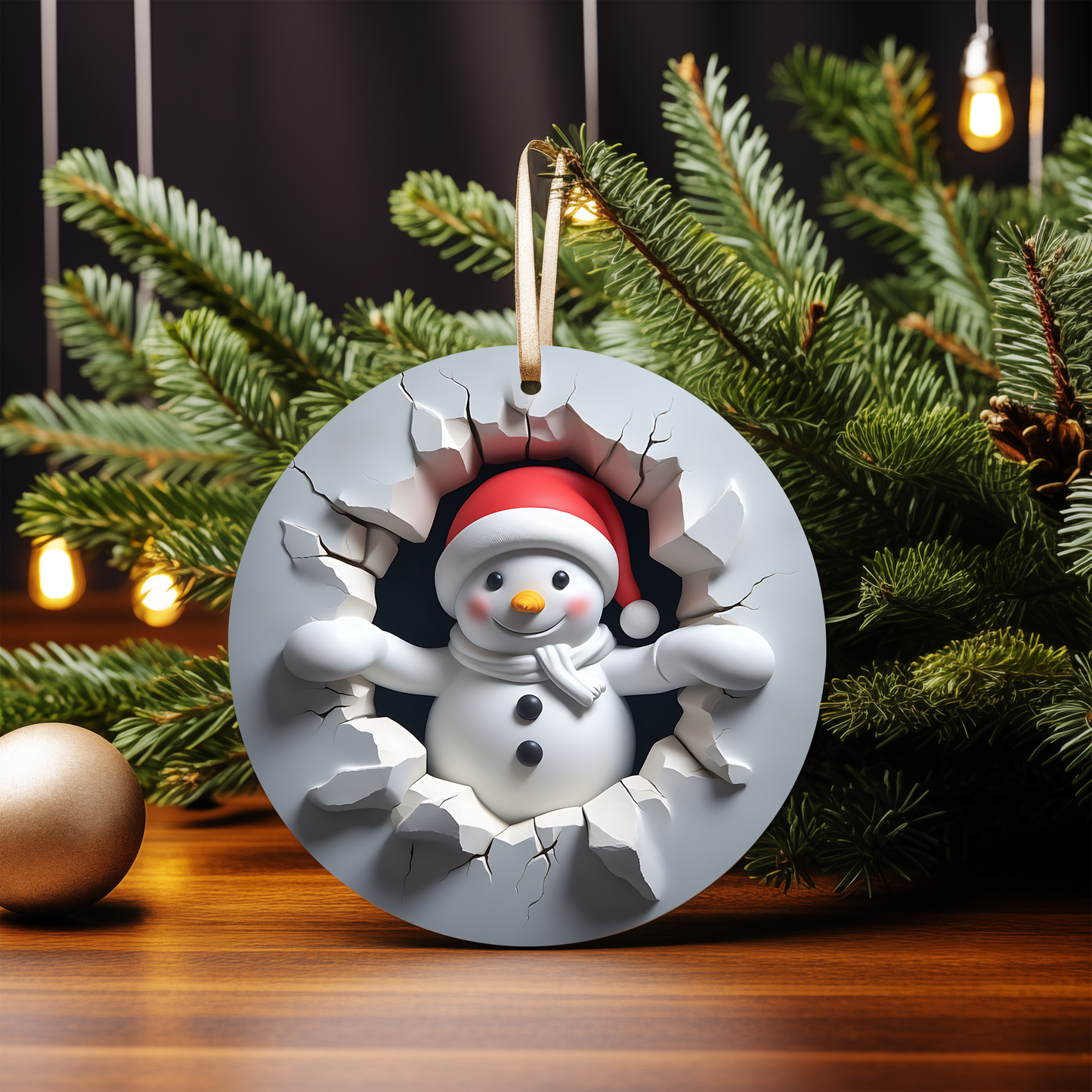 3D SNOWMAN ORNAMENTS