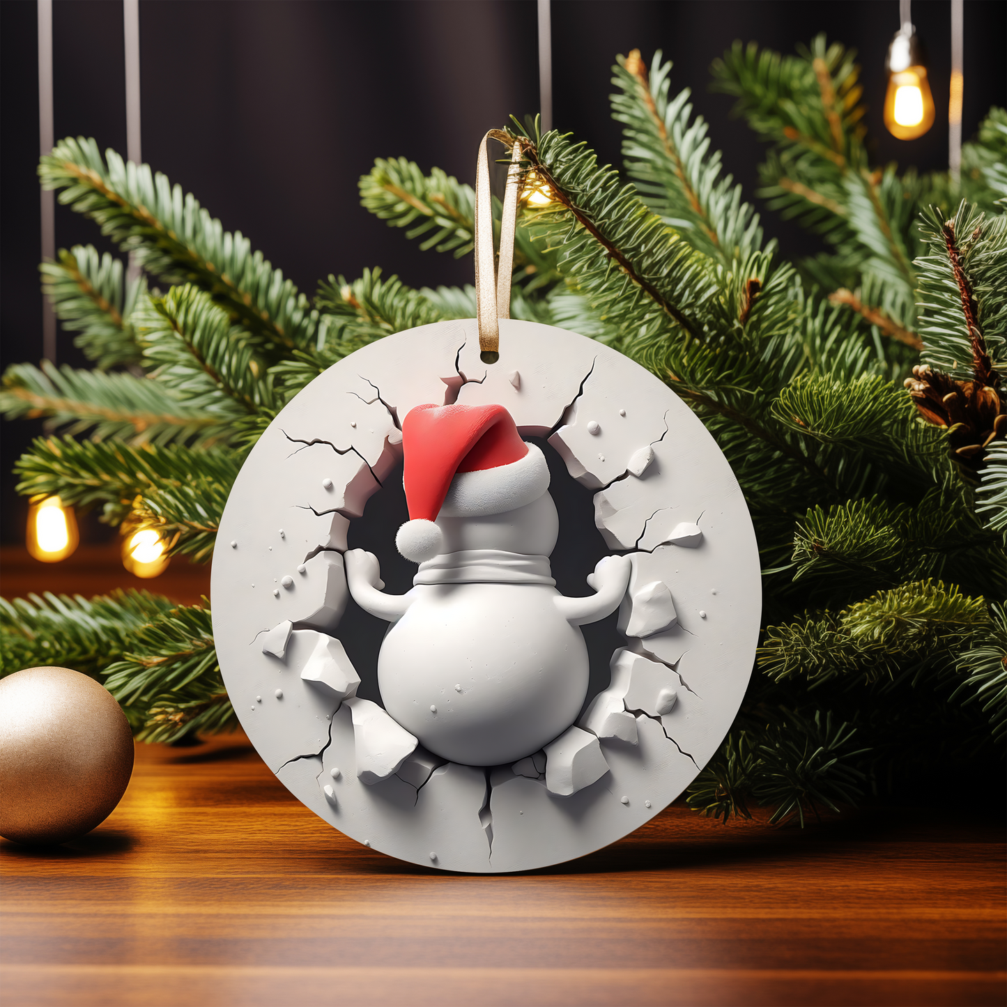 3D SNOWMAN ORNAMENTS