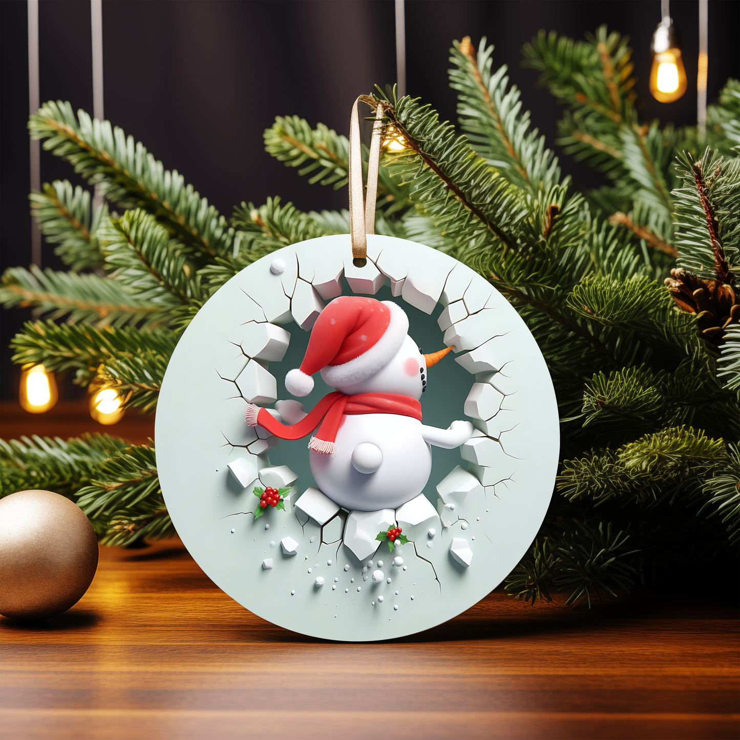 3D SNOWMAN ORNAMENTS