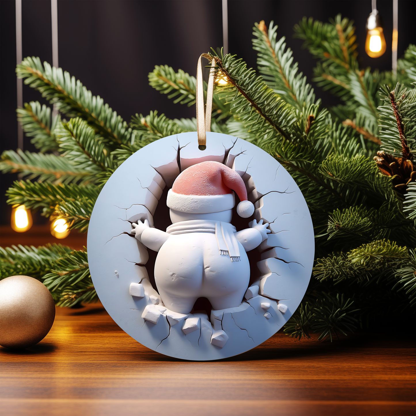 3D SNOWMAN ORNAMENTS