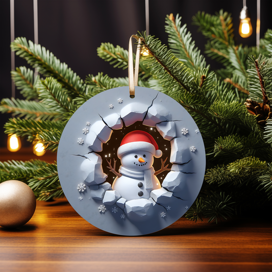 3D SNOWMAN ORNAMENTS