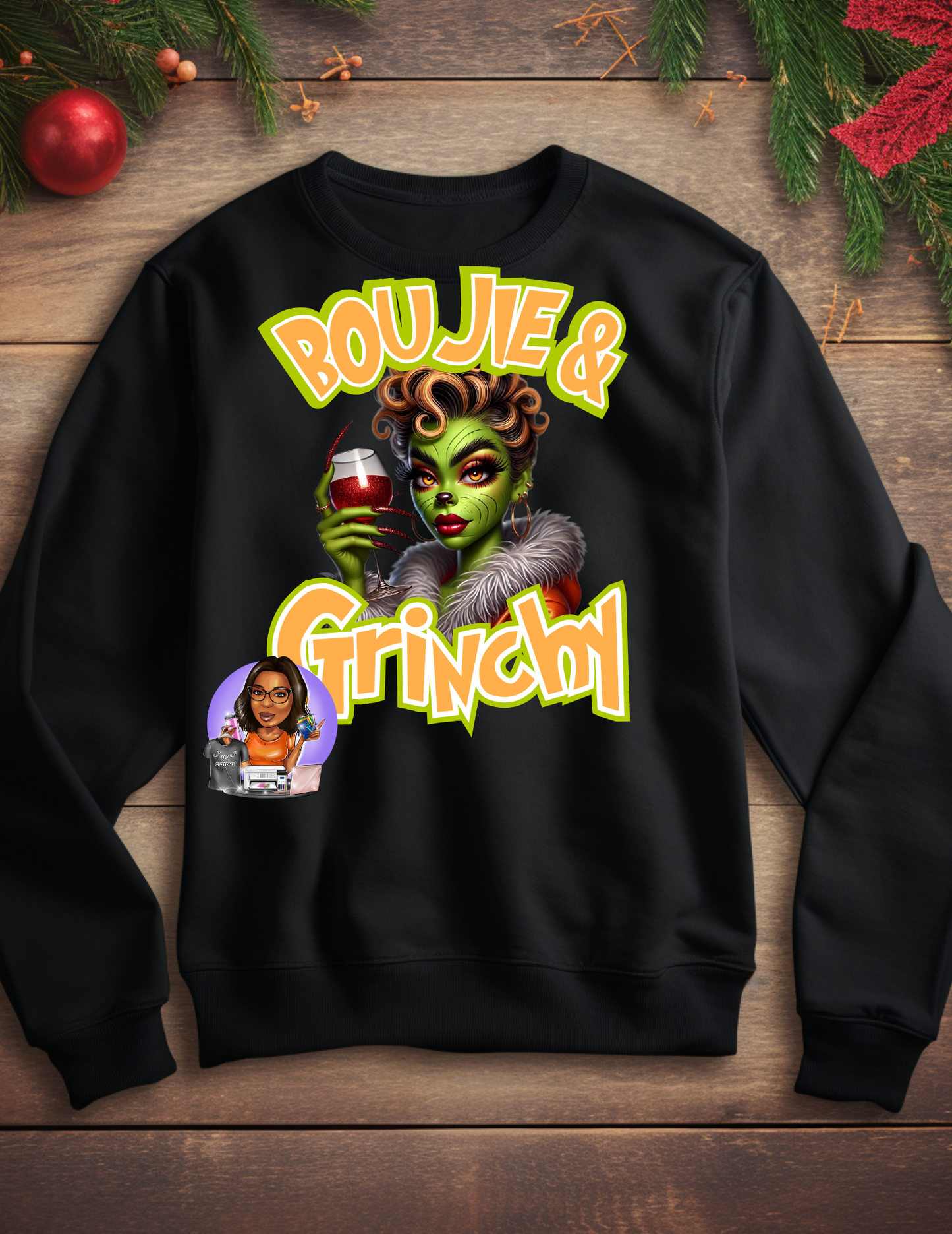 Boujie & Grinchy Editable PNG