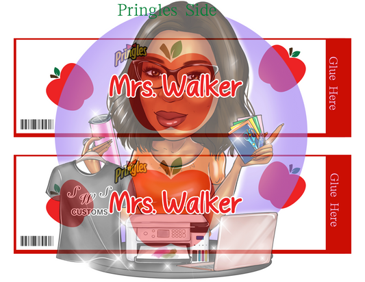 Back to School Pringle Favor Editable Template