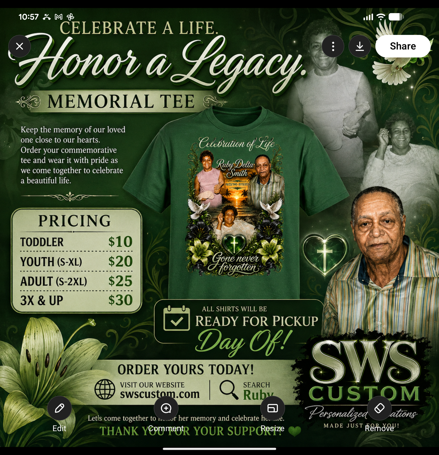 Ruby Memorial Tee