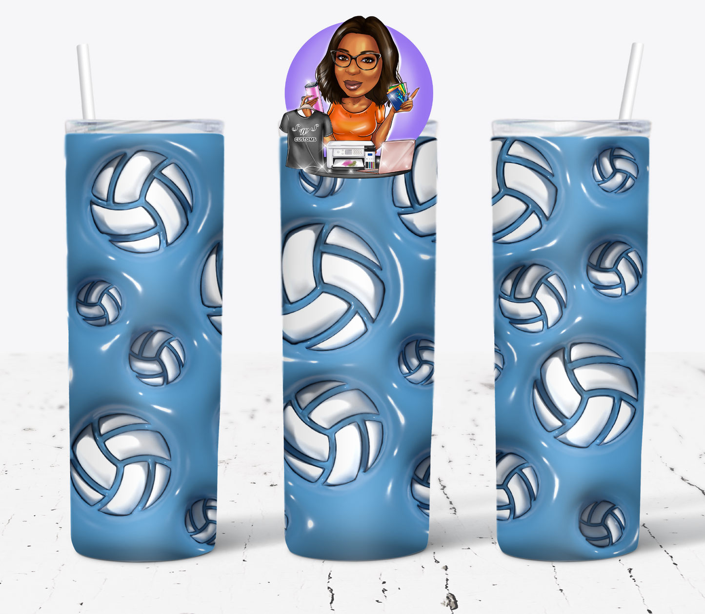 Volleyball tumbler