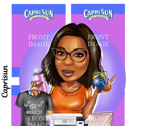 Editable Capri Sun Favor Canva Template